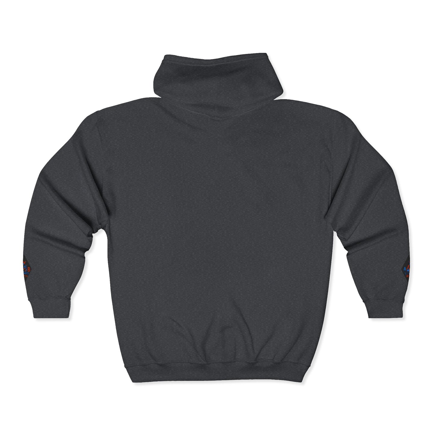 A Blue Ember Creative Diamond Zip Hoodie – Small Card Graphic