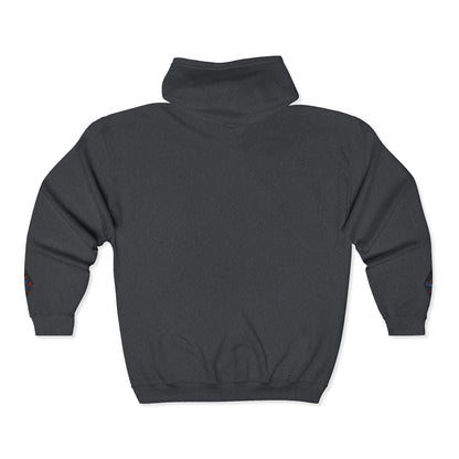 A Blue Ember Creative Diamond Zip Hoodie – Small Card Graphic