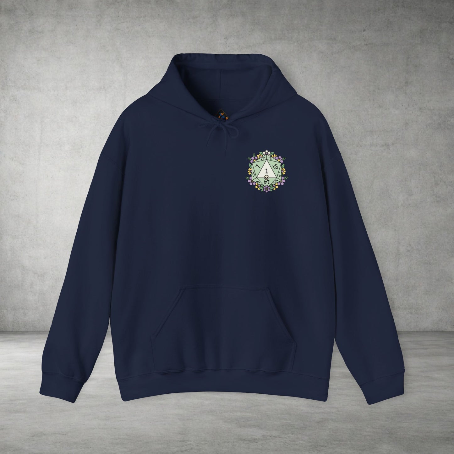 Floral Monogram 'A' Crest Hoodie - Botanical Initial Sweatshirt
