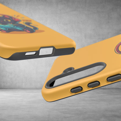 Cute Gamer Cat Phone Case - 'Pew Pew' Controller Design