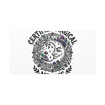 Certified Magical Menace Canvas | witchy goblincore celestial art