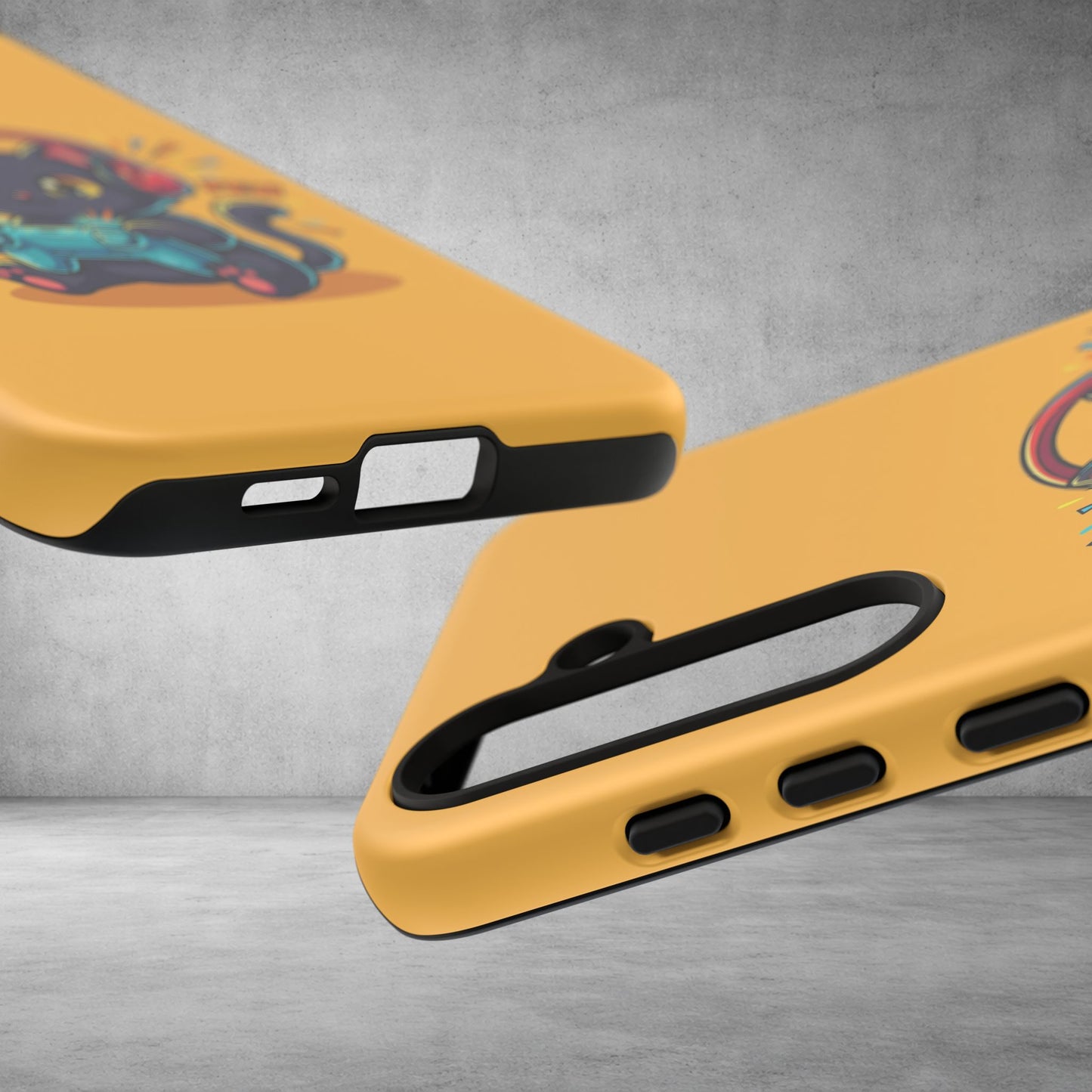 Cute Gamer Cat Phone Case - 'Pew Pew' Controller Design