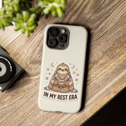 Phone Case — "In My Rest Era" Sloth Cozy Cute Protective Case