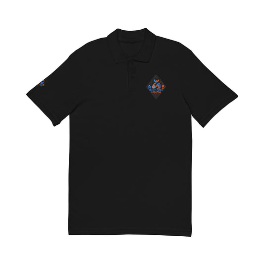 A Blue Ember Creative - Embroidered Diamond Floral Polo Shirt