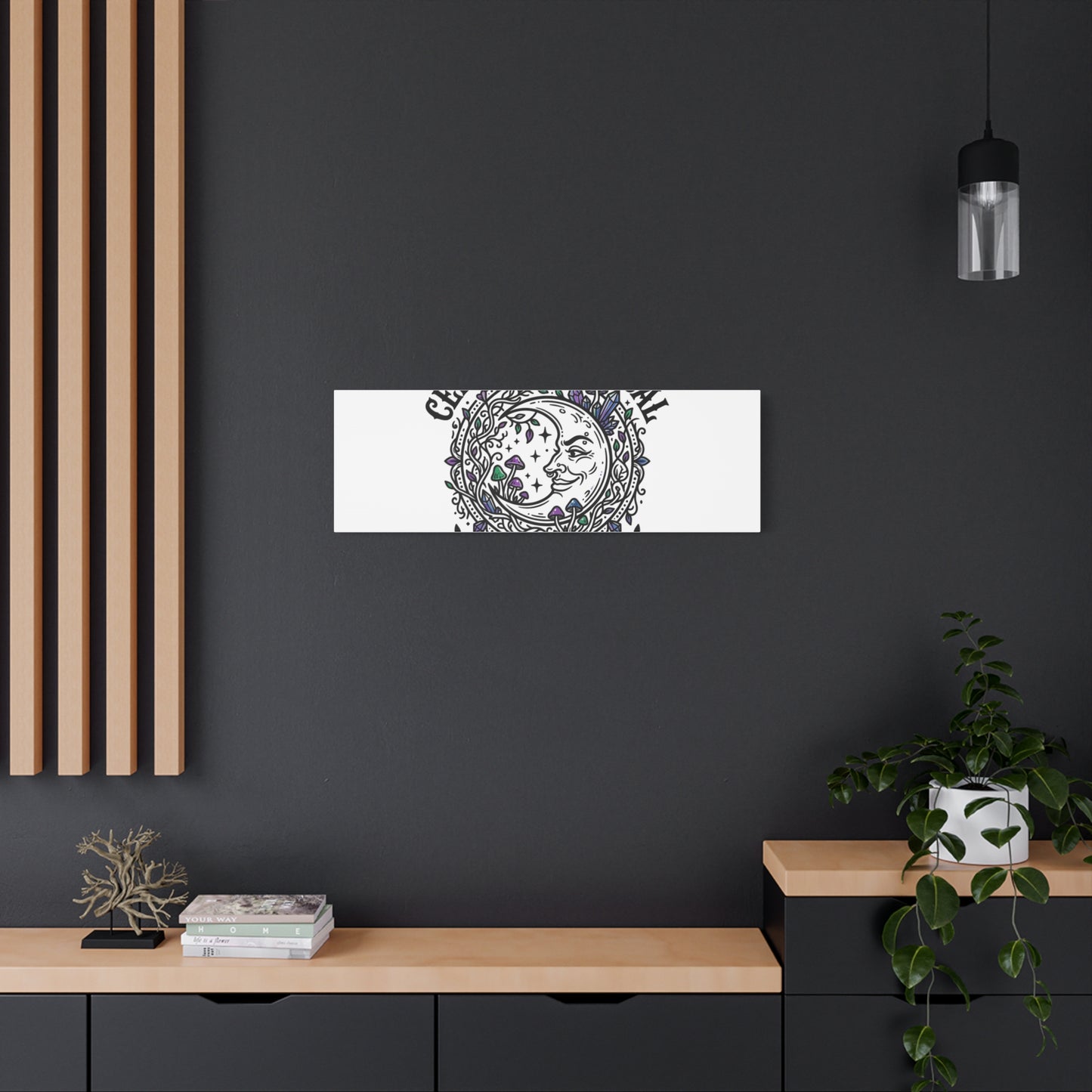 Certified Magical Menace Canvas | witchy goblincore celestial art