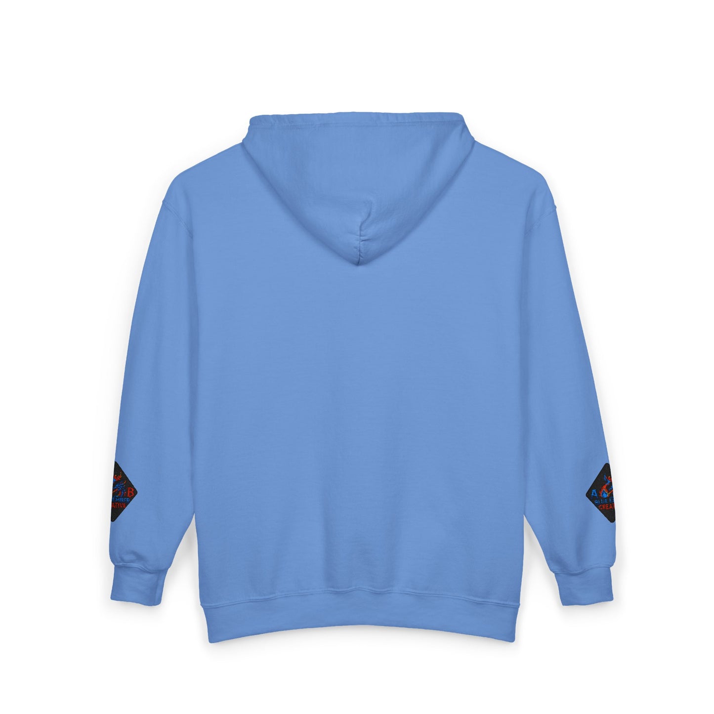 A Blue Ember Creative Diamond Zip Hoodie – Small Card Graphic