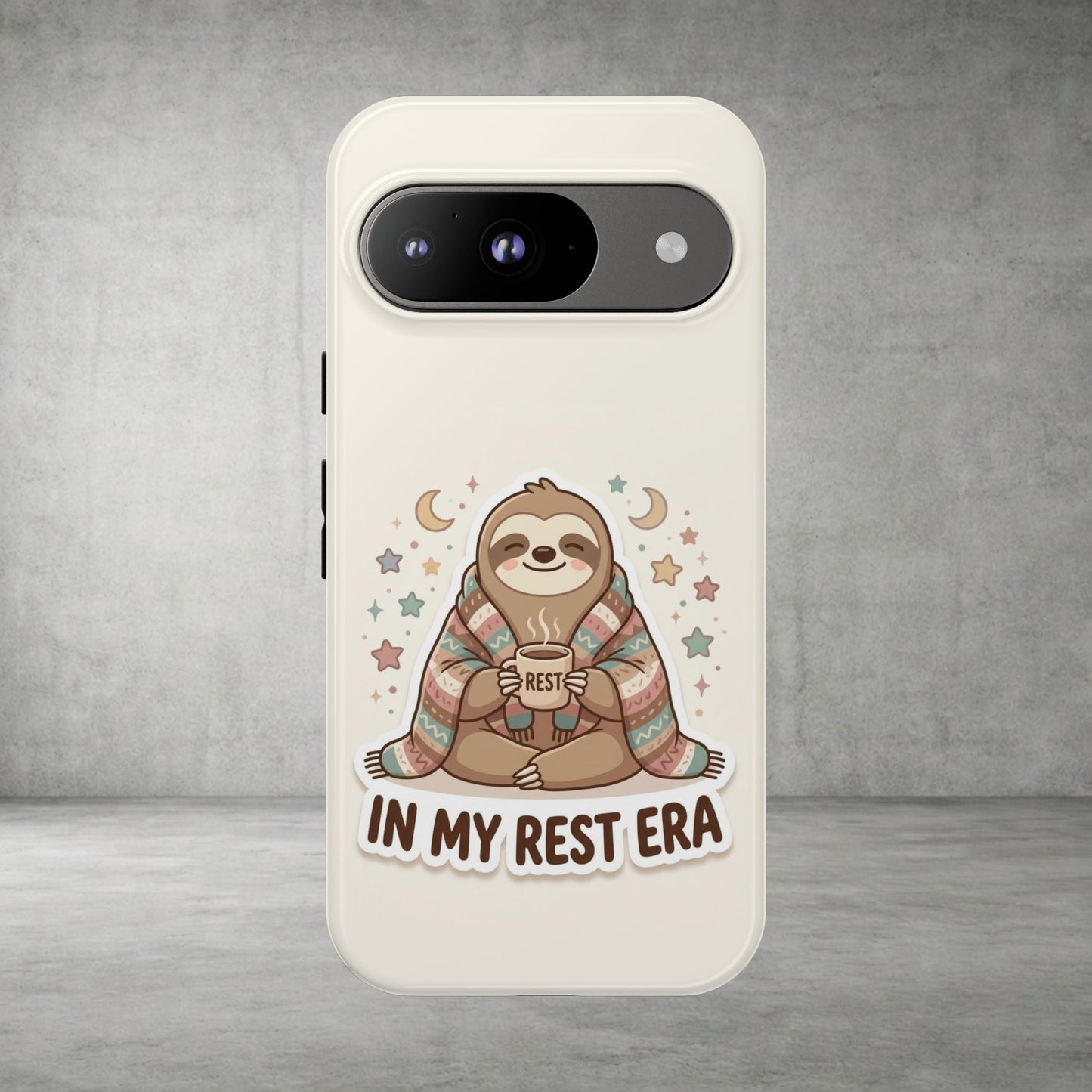 Phone Case — "In My Rest Era" Sloth Cozy Cute Protective Case