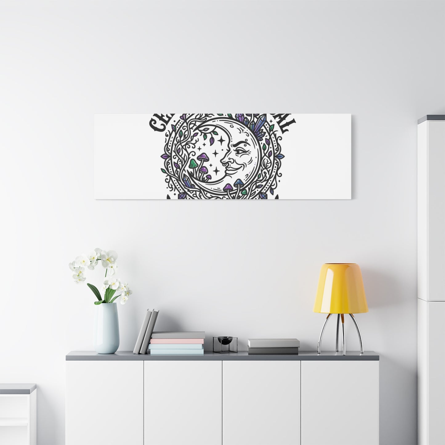 Certified Magical Menace Canvas | witchy goblincore celestial art