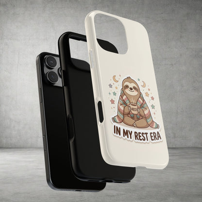 Phone Case — "In My Rest Era" Sloth Cozy Cute Protective Case