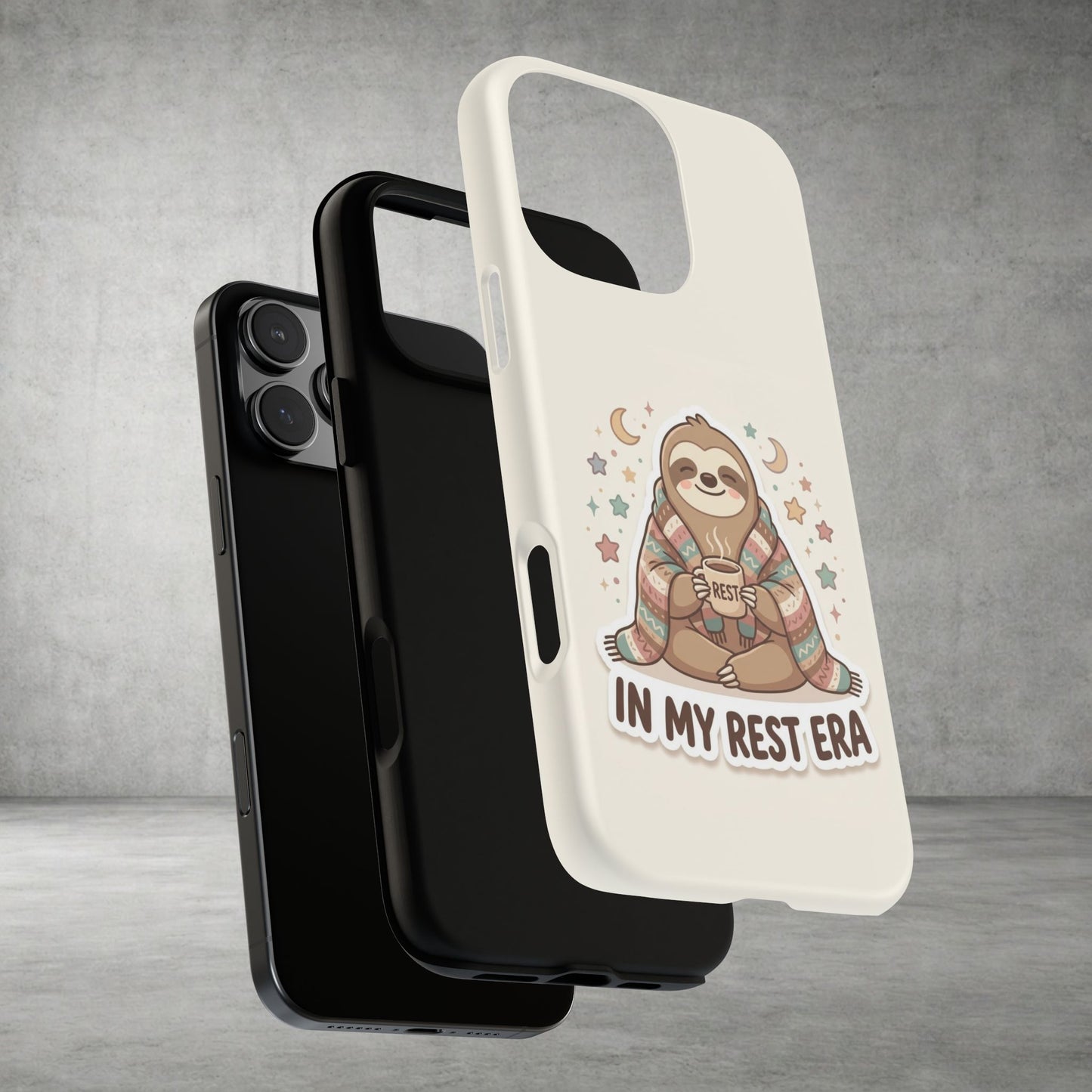 Phone Case — "In My Rest Era" Sloth Cozy Cute Protective Case