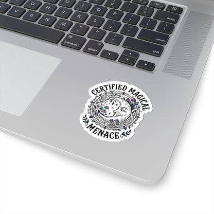 Certified Magical Menace Sticker | witchy, goblincore, celestial aesthetic