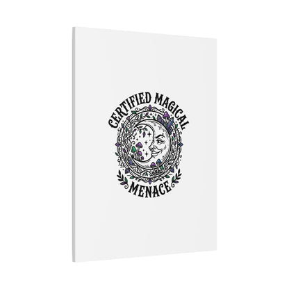 Certified Magical Menace Canvas | witchy goblincore celestial art