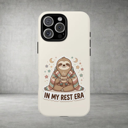 Phone Case — "In My Rest Era" Sloth Cozy Cute Protective Case