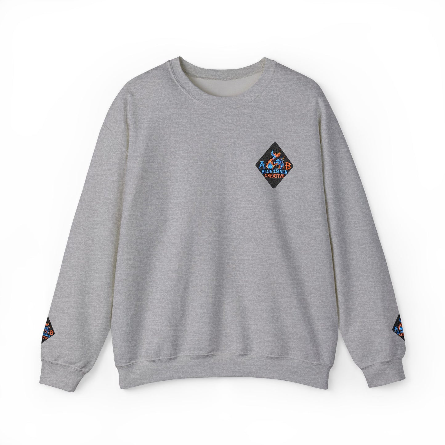 A Blue Ember Patch Crewneck Sweatshirt