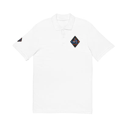 A Blue Ember Creative - Embroidered Diamond Floral Polo Shirt